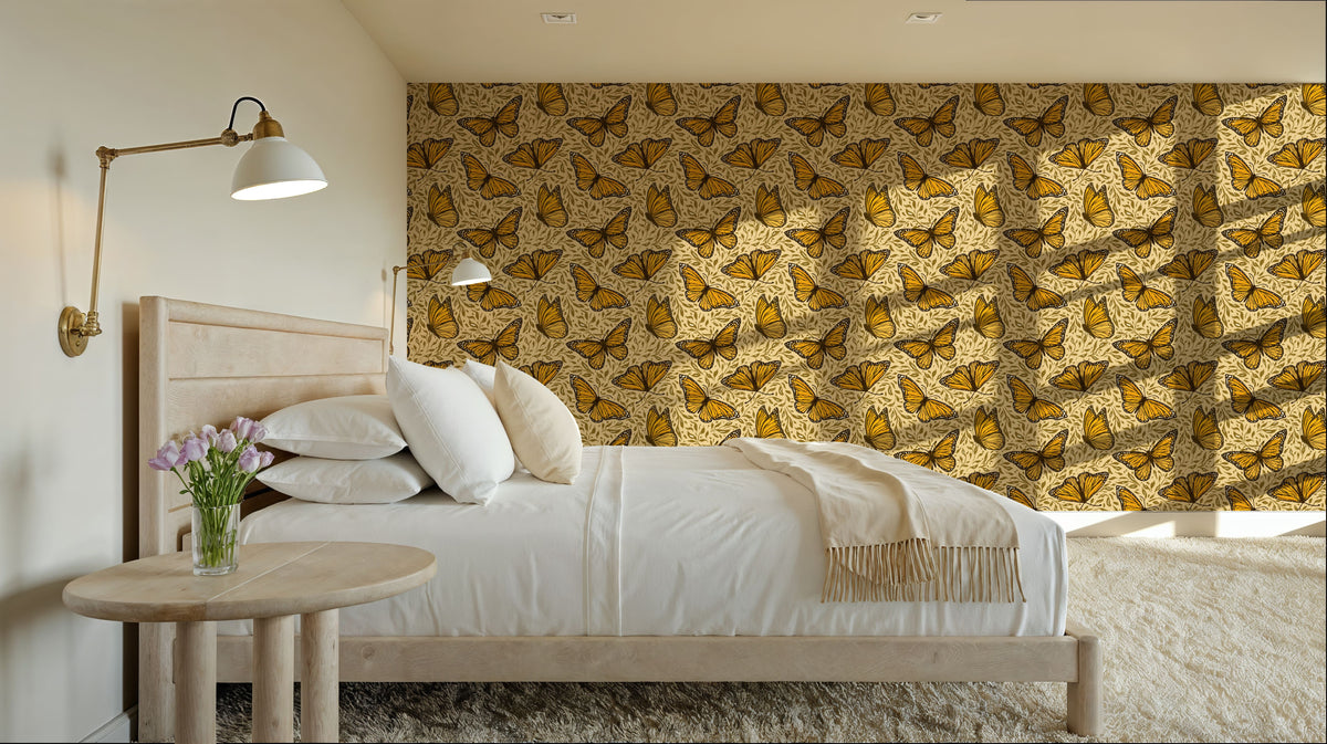 Papillion I, Sand Mural Wallpaper - room preview 04