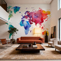 Rainbow Map Mural Wallpaper - room preview 04