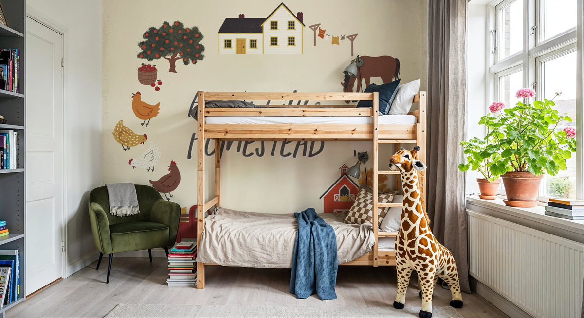 Harvest Village V Mural Wallpaper - room preview 04