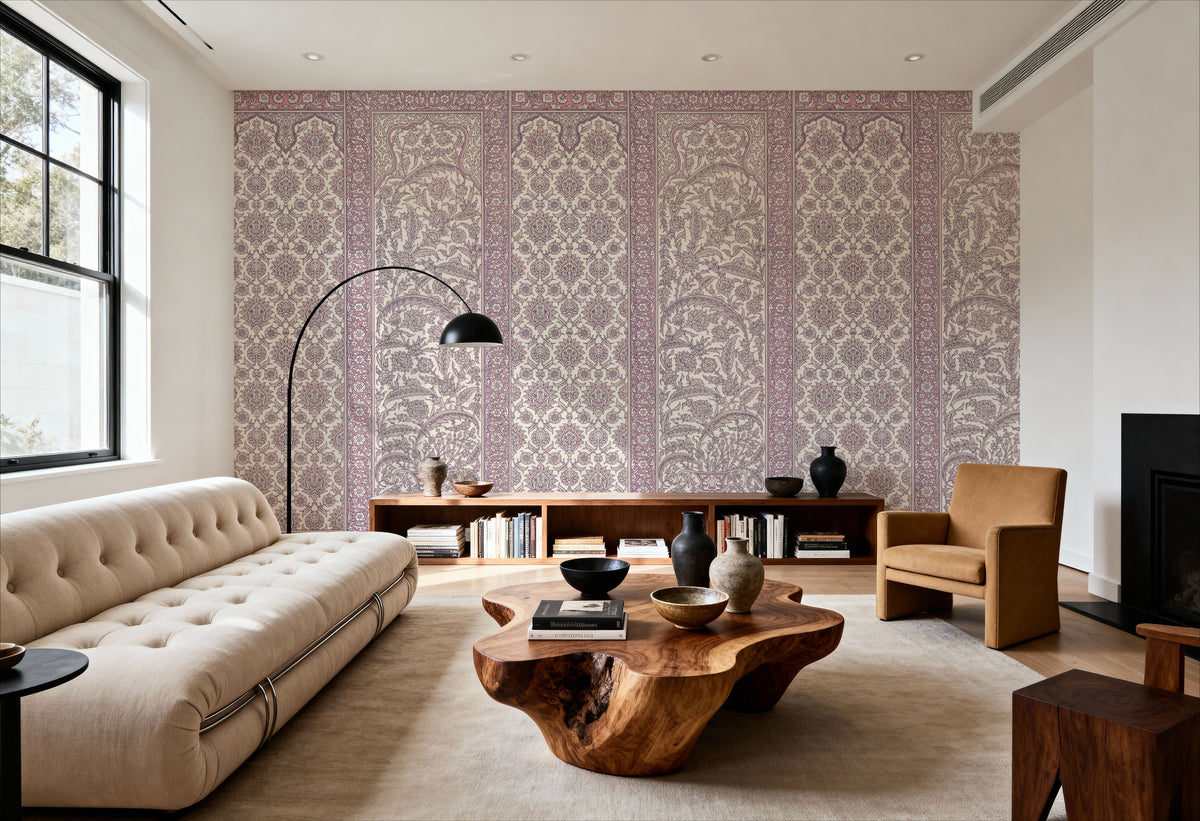 Riad Ornaments, Rose Mural Wallpaper - room preview 04