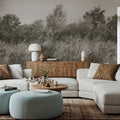 Meadow Whisper, Olive Mural Wallpaper - room preview 04