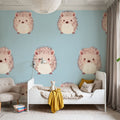 Blue Hedgehog Mural Wallpaper - room preview 04