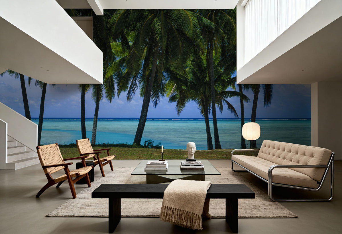 Palm Panorama I Mural Wallpaper - room preview 04