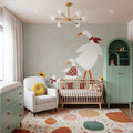 Ducks in the Pumpkin Patch IX Mural Wallpaper - room preview 04