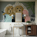 Laundry Dogs Mural Wallpaper - room preview 04