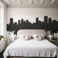 Sacramento California Skyline Black & White Mural Wallpaper - room preview 04