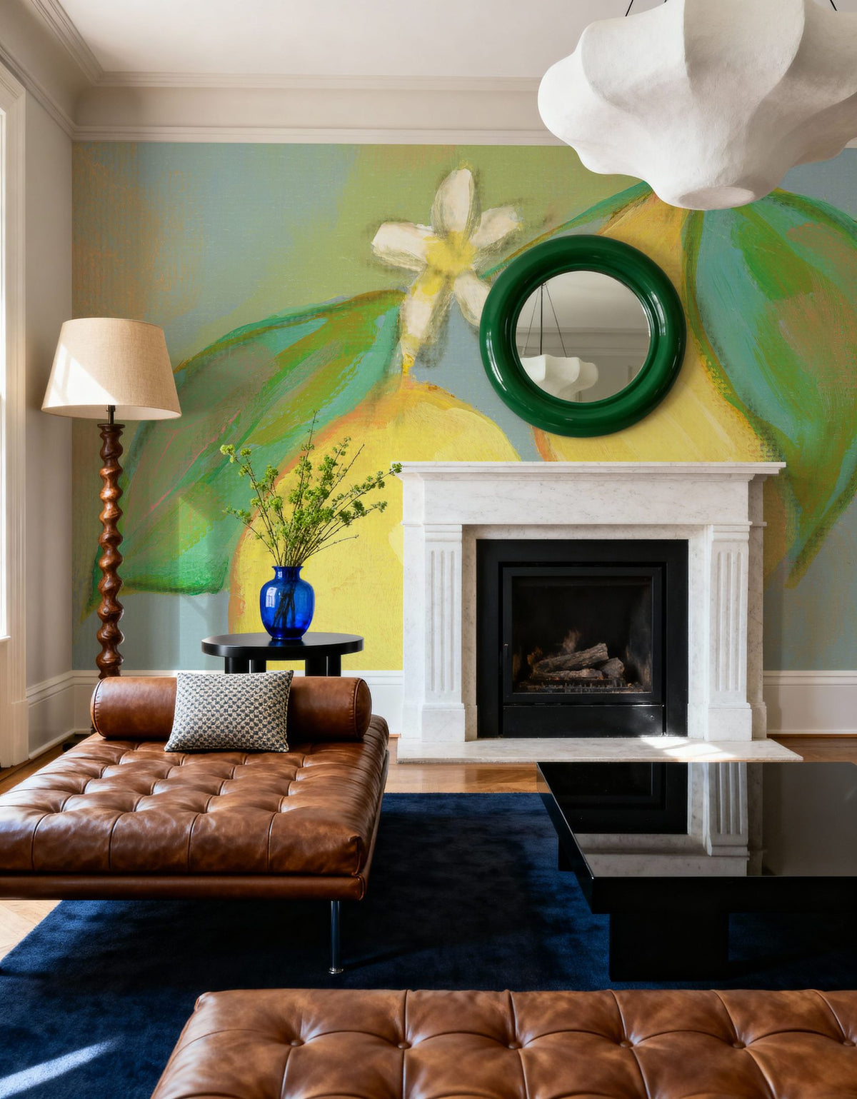 Blue Lemon II Mural Wallpaper - room preview 04