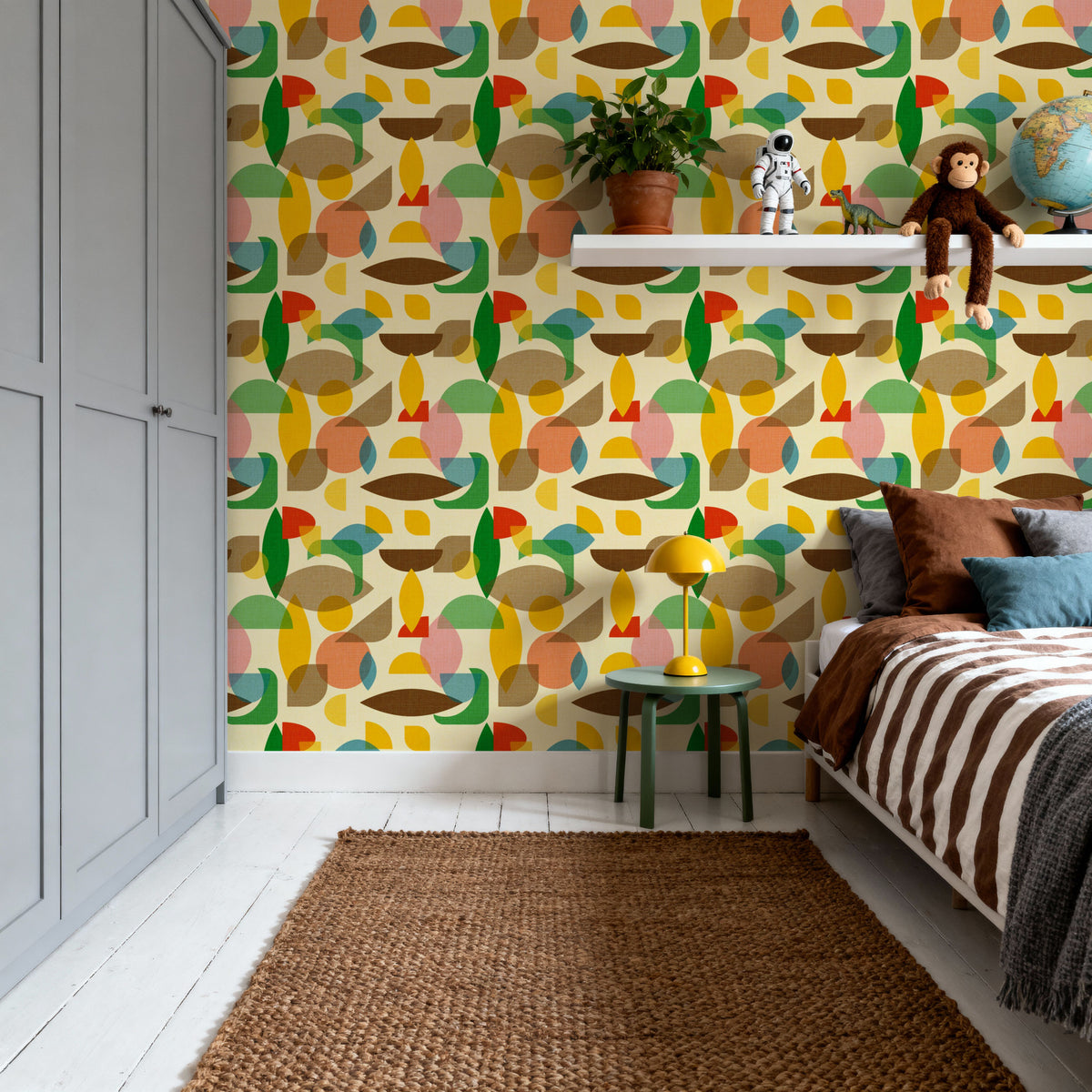 Homley Geometry, Multi Mural Wallpaper - room preview 04