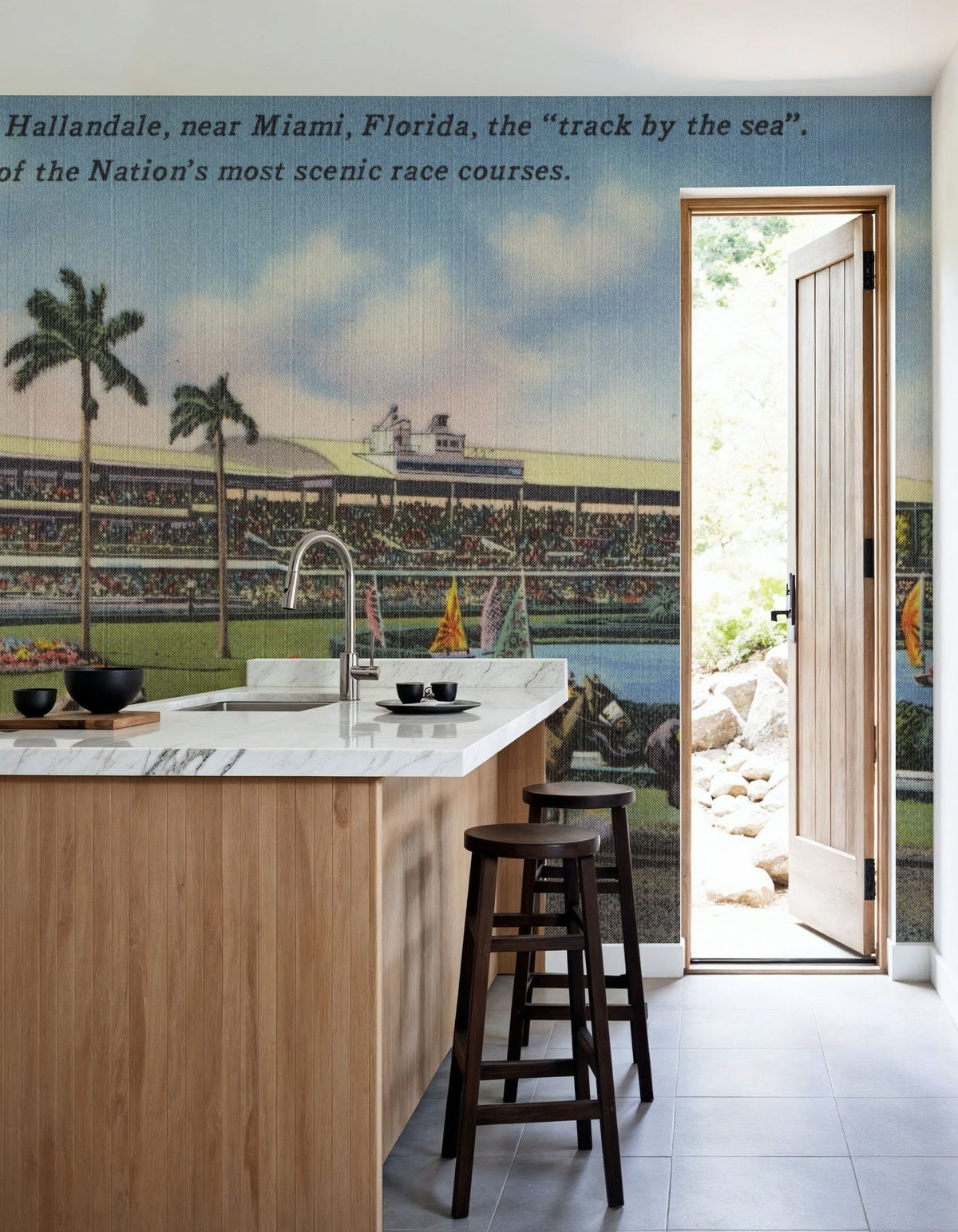 Greetings From Gulfstream Park Mural Wallpaper - room preview 04