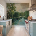 Willows by the Bridge Mural Wallpaper - room preview 04