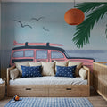 Sweet Surf Wagon Mural Wallpaper - room preview 04