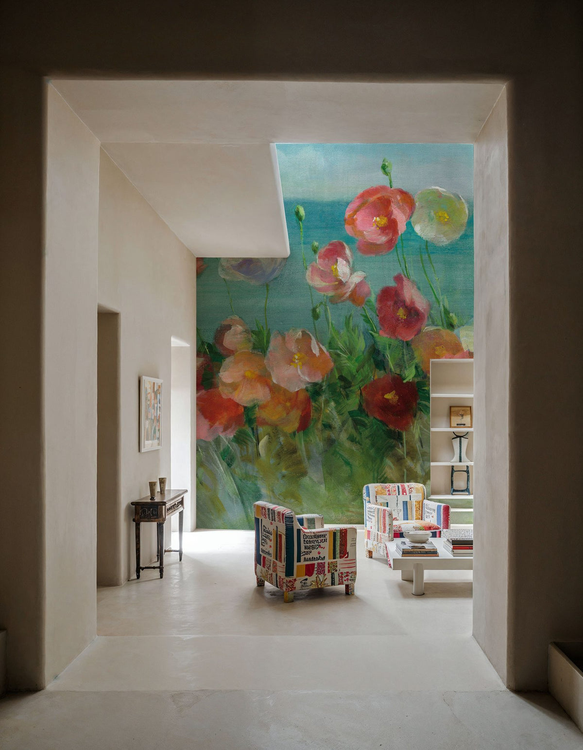 Coastal Poppies Mural Wallpaper - room preview 04