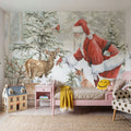 Woodland Santa V Mural Wallpaper - room preview 04