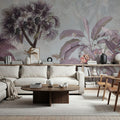 Tropical Forest Strolls Blue Mural Wallpaper - room preview 04