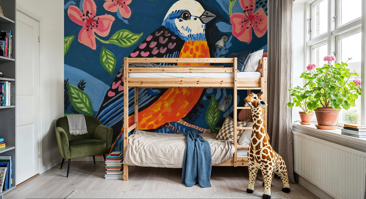 Birds of a Feather Mural Wallpaper - room preview 04