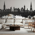 Derry Northern Ireland Skyline Black & White Mural Wallpaper - room preview 04
