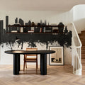 Milan Italy Skyline Black & White Mural Wallpaper - room preview 04