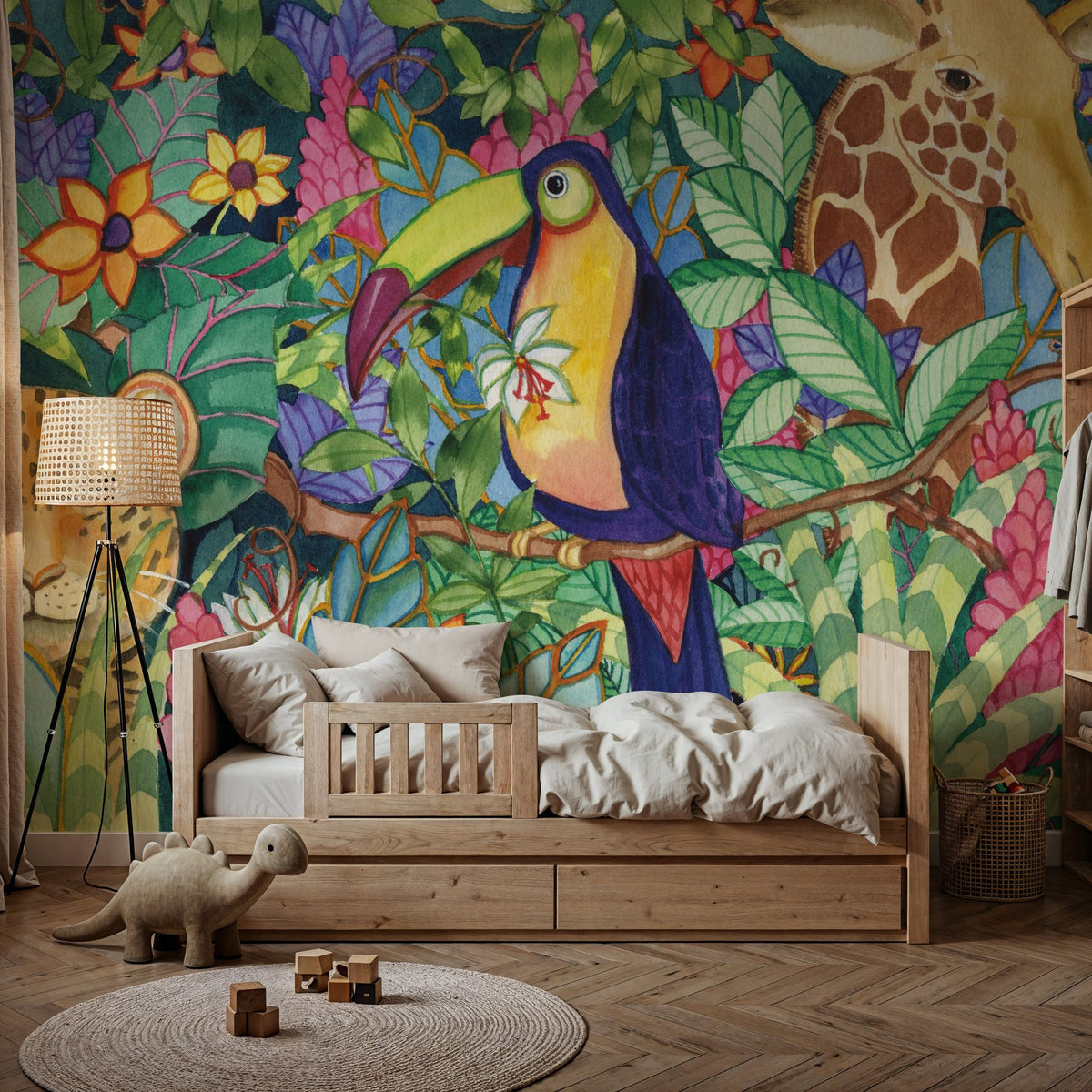Hello From the Jungle Mural Wallpaper - room preview 04