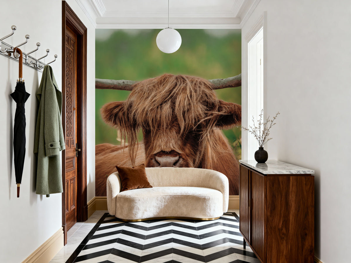 Highland Meadow Portrait Mural Wallpaper - room preview 04