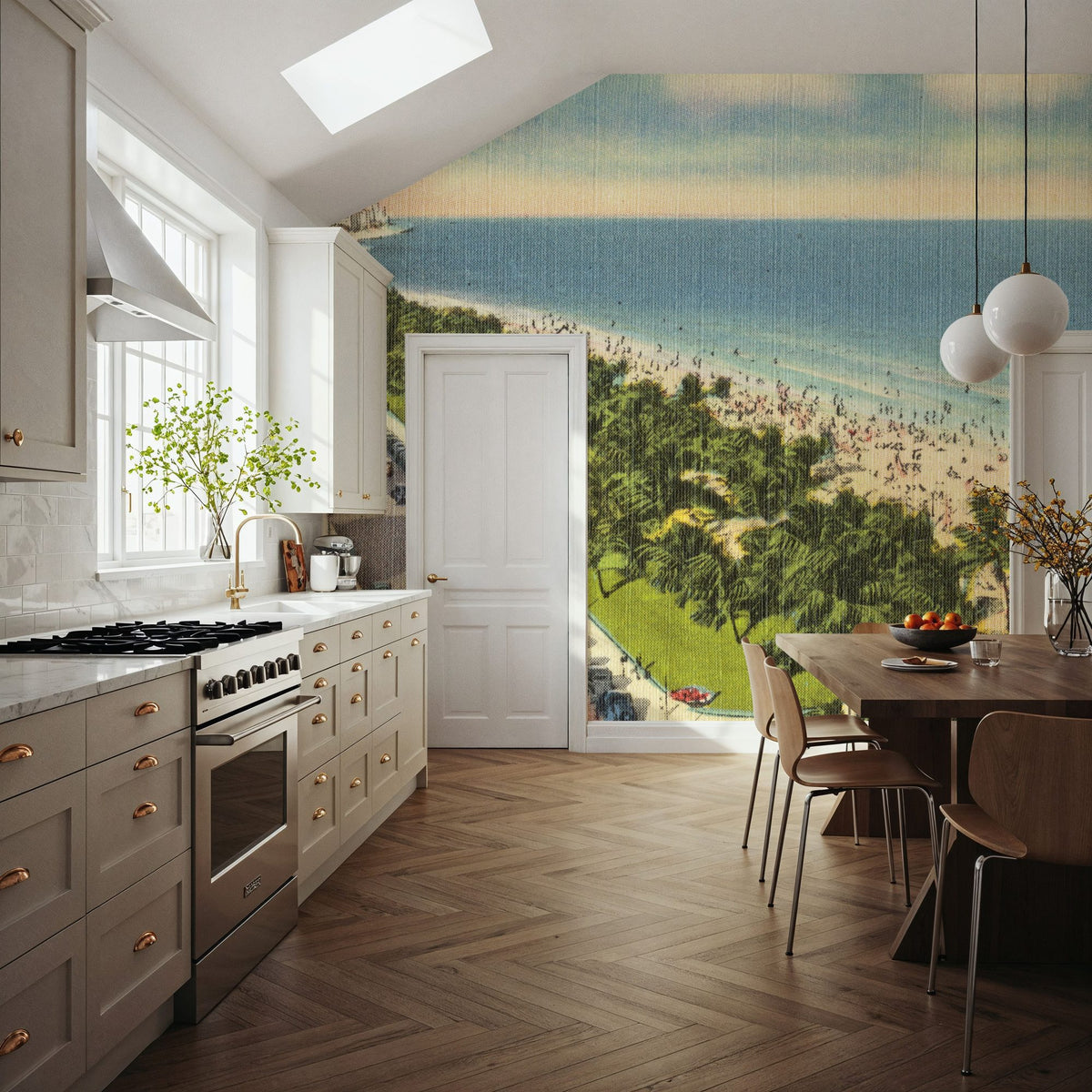 Ocean Drive Mural Wallpaper - room preview 04