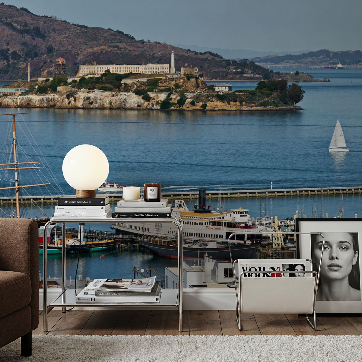 Sitting on the Dock of the Bay Mural Wallpaper - room preview 04