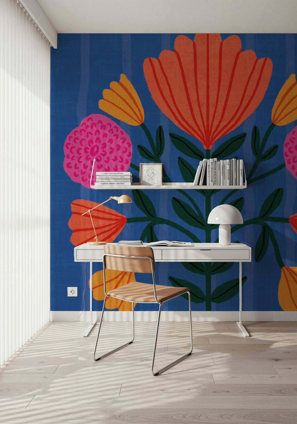 Modern Botanical I Mural Wallpaper - room preview 04