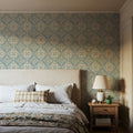 Tile It Up Blue Mural Wallpaper - room preview 04