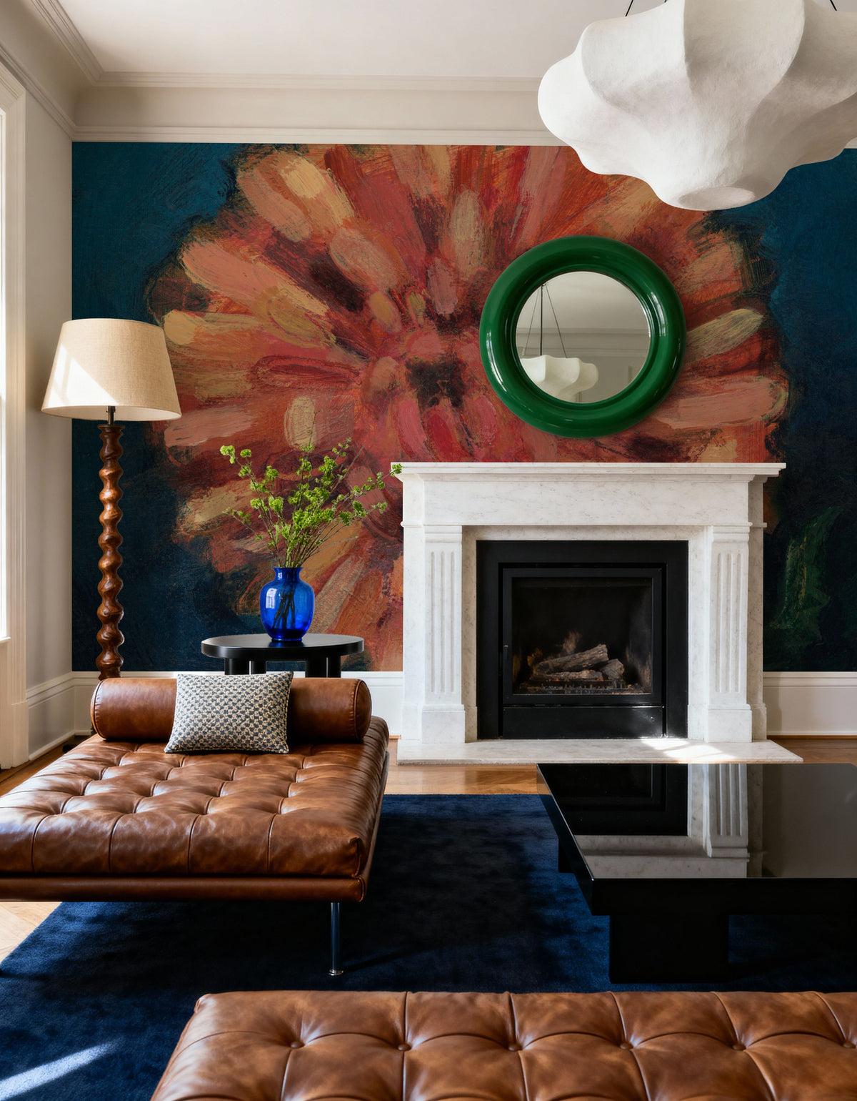 Autumn Blooms III Mural Wallpaper - room preview 04