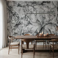 Orchids Sketch Mural Wallpaper - Neutral Tone - room preview 04