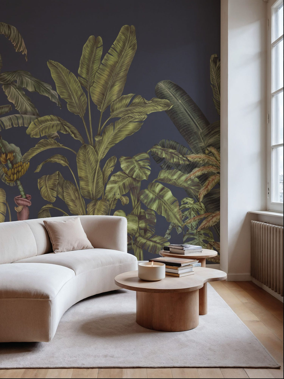 Madagascar Foliage, Violet Mural Wallpaper - room preview 04