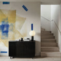 Blue and Bright Abstract Mural Wallpaper - room preview 04