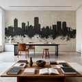 Wellington New Zealand Skyline Concrete Mural Wallpaper - room preview 04