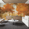 Autumn Lake Light Mural Wallpaper - room preview 04