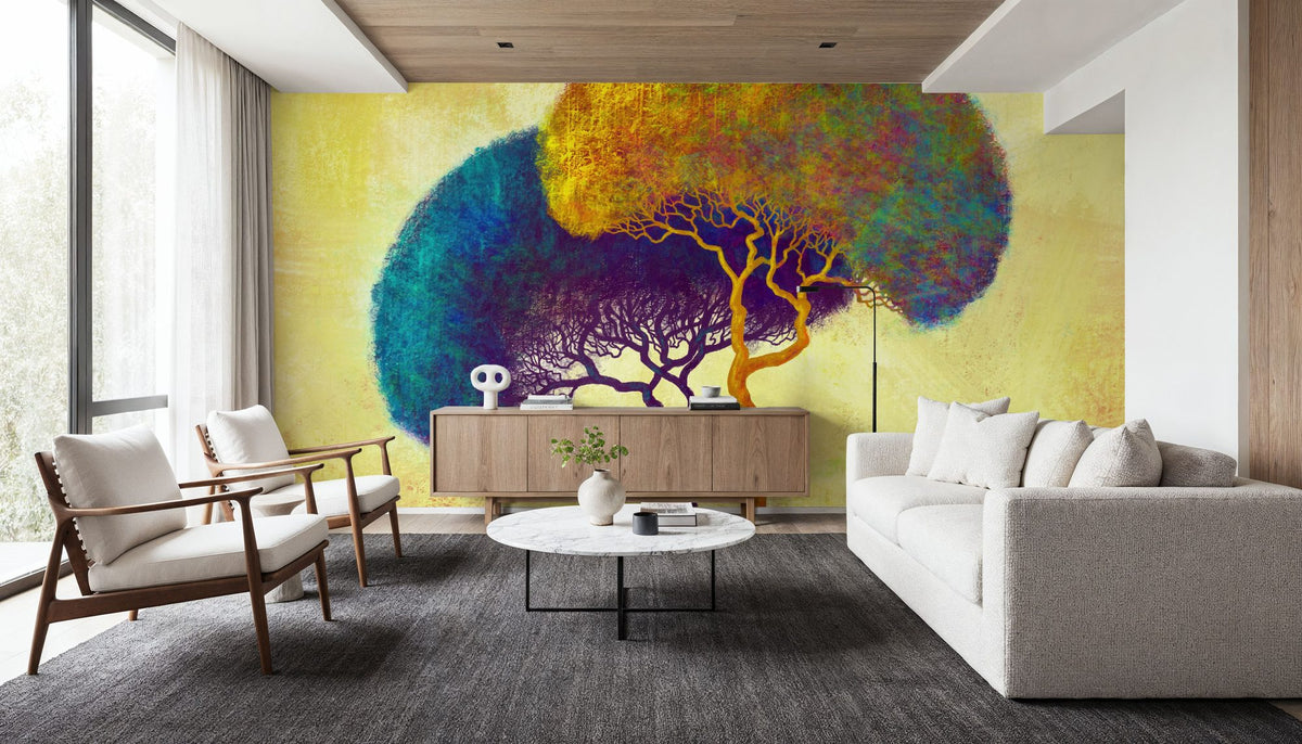 Intertwined Trees Mural Wallpaper - room preview 04