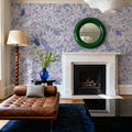 Cherry Tree Birds, Periwinkle Mural Wallpaper - room preview 04