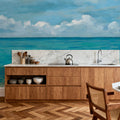 Caribbean Sea Strokes Mural Wallpaper - room preview 04
