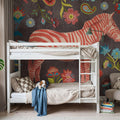 Zebra of the Jungle Mural Wallpaper - room preview 04