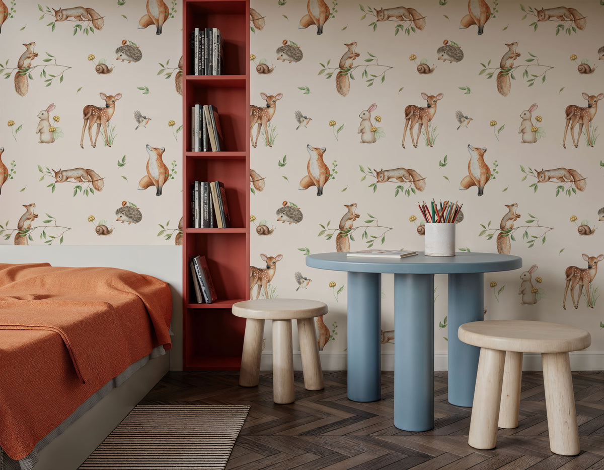 Forest Babies Mural Wallpaper - room preview 04