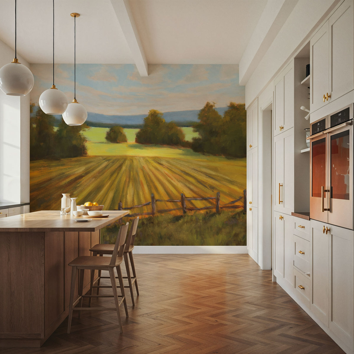 Country Fields Mural Wallpaper - room preview 04