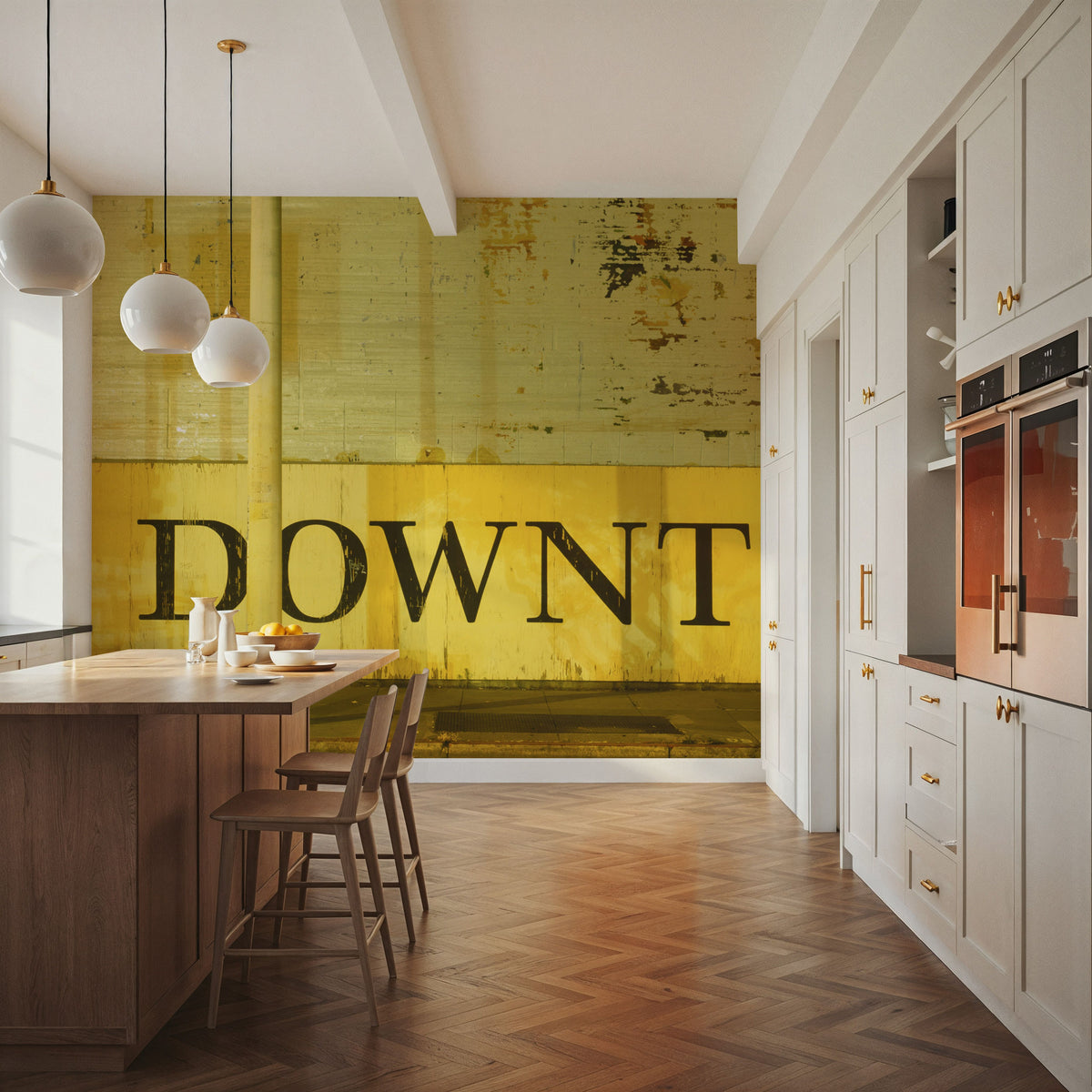 Downtown Directions Mural Wallpaper - room preview 04
