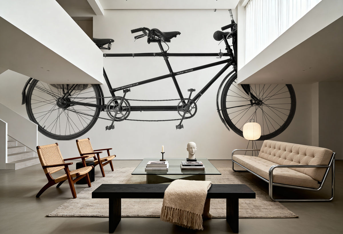 Tandem Bike Mural Wallpaper - room preview 04
