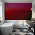 Crimson Horizon Mural Wallpaper - room preview 04