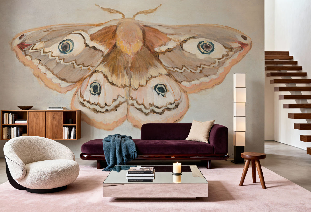 Forest Moth II Mural Wallpaper - room preview 04