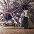 Pink Palms Horizontal Mural Wallpaper - room preview 04