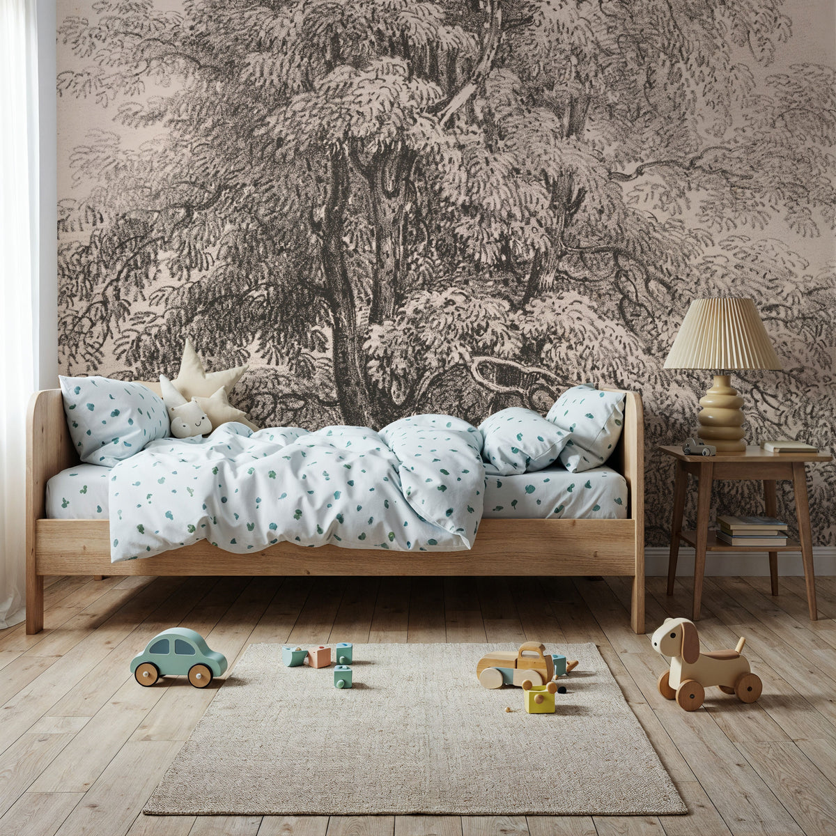 Ash Trees At Bolton Abbey Mural Wallpaper - room preview 04