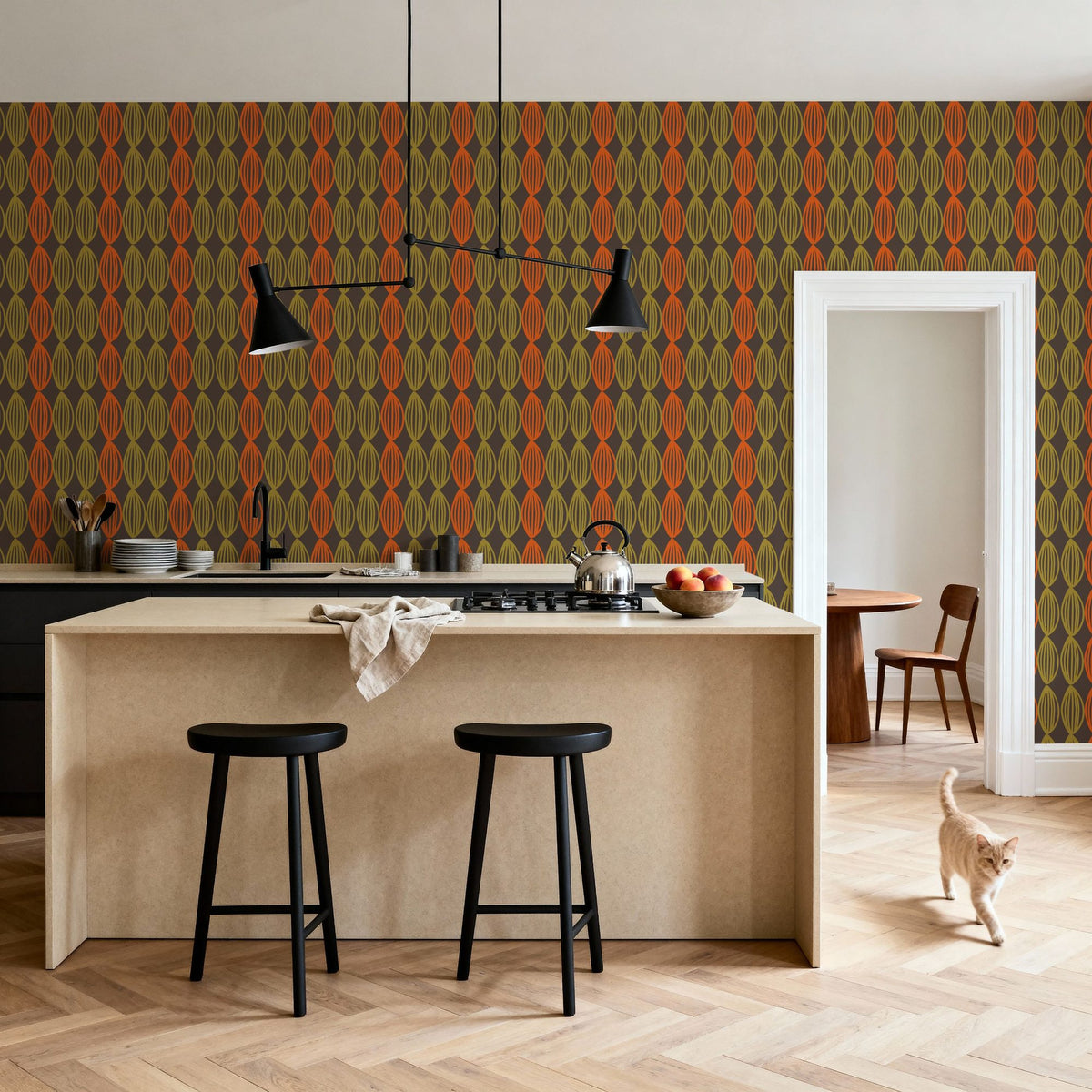 New Harvest Mural Wallpaper - room preview 04