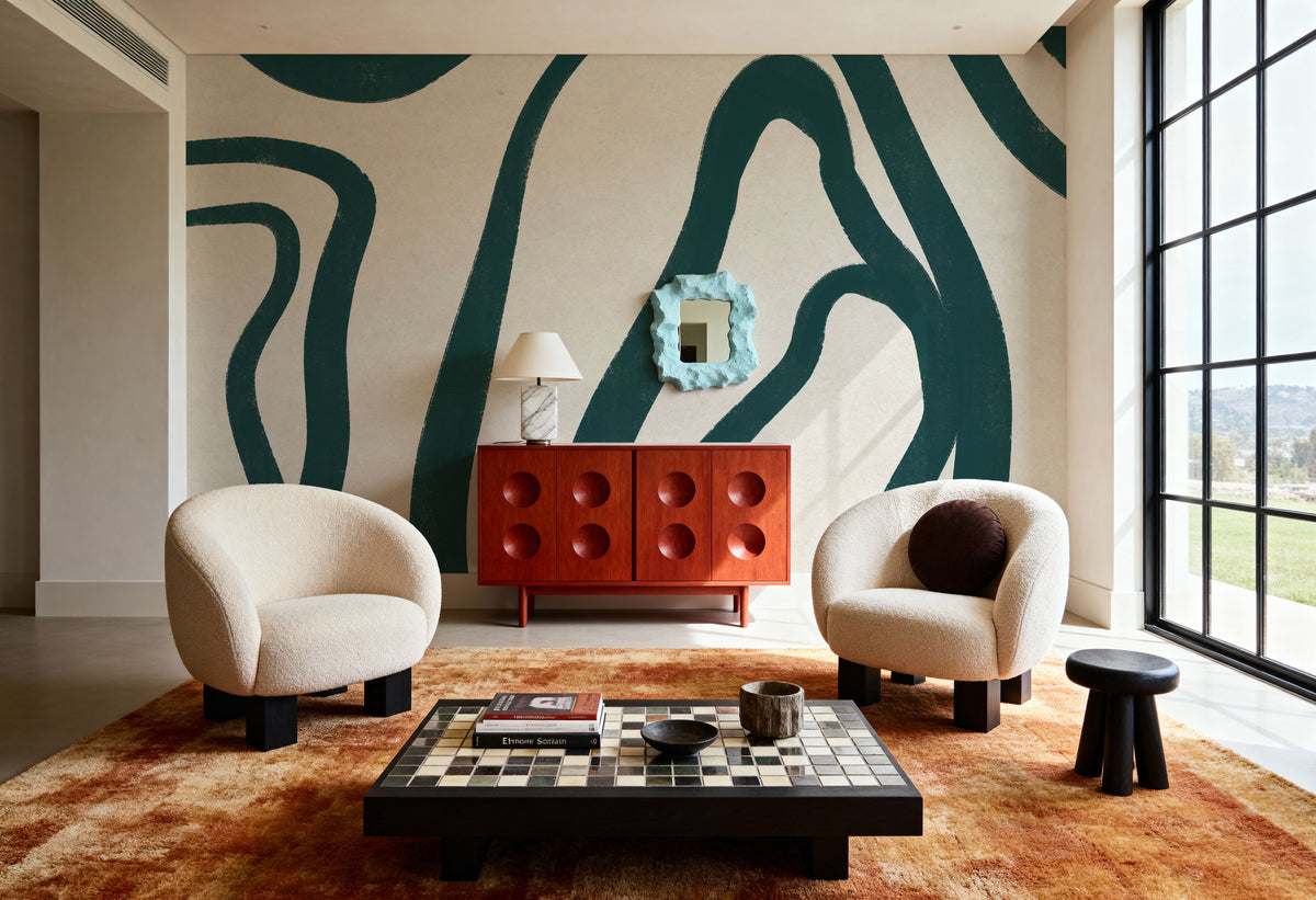 Organic Abstract III Mural Wallpaper - room preview 04