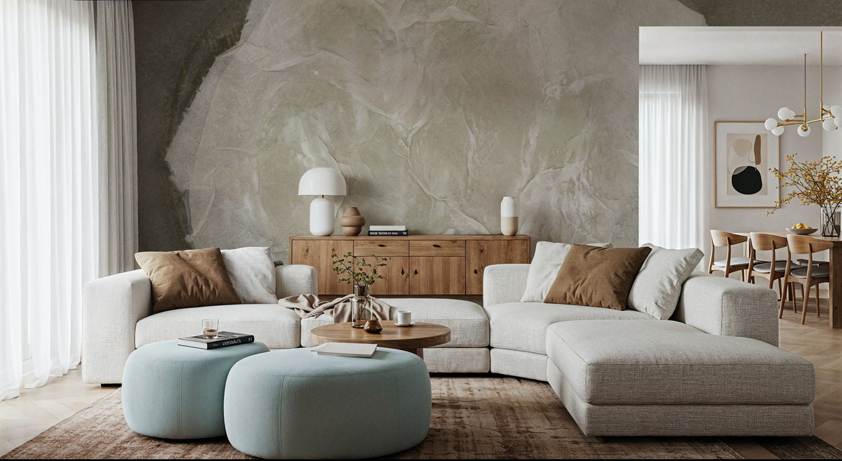 Wabi Sabi Circle Mural Wallpaper - room preview 04