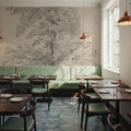 Tree Sketch Mural Wallpaper - room preview 04