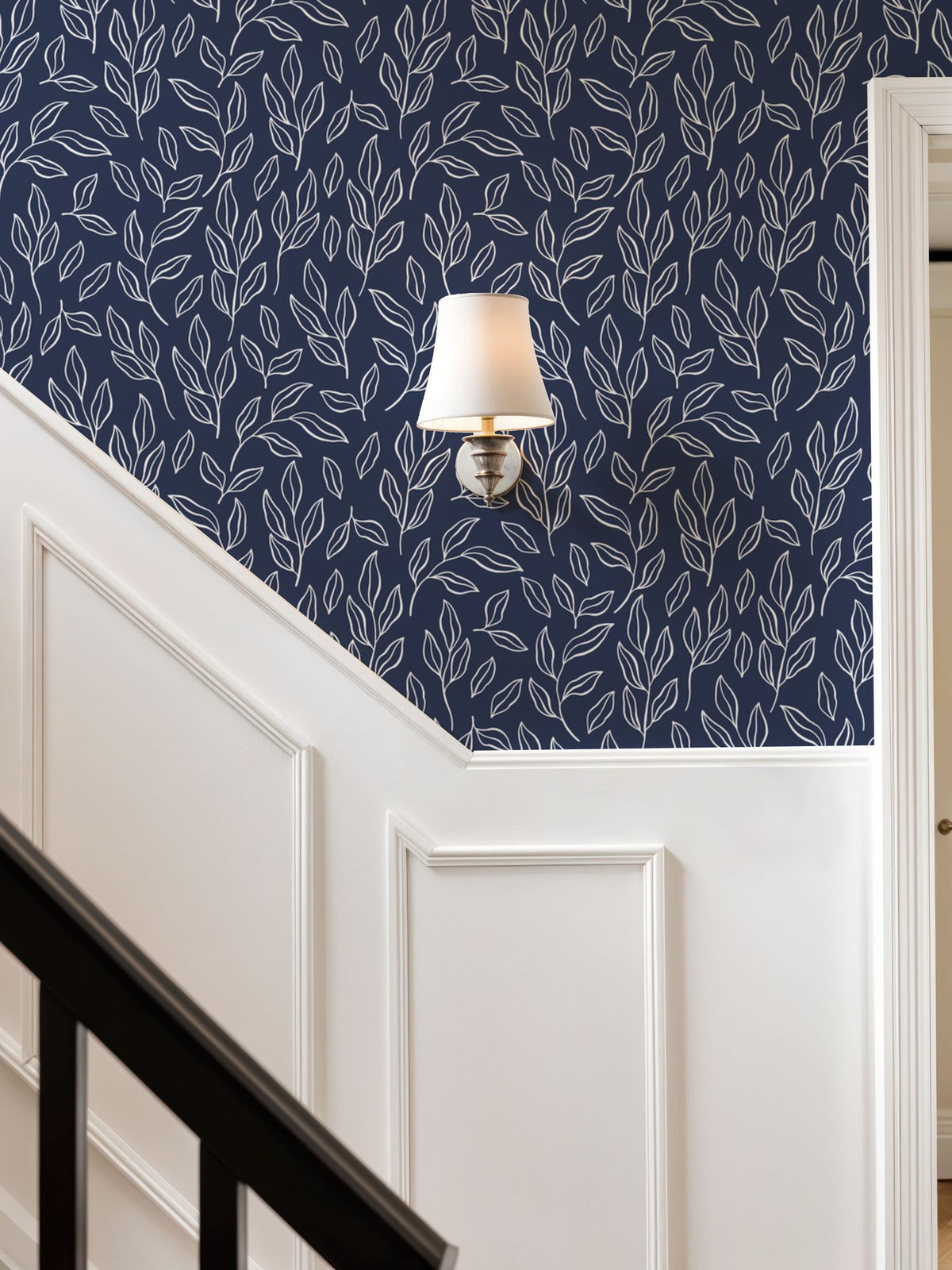 Chawton Leaves Mural Wallpaper - room preview 04